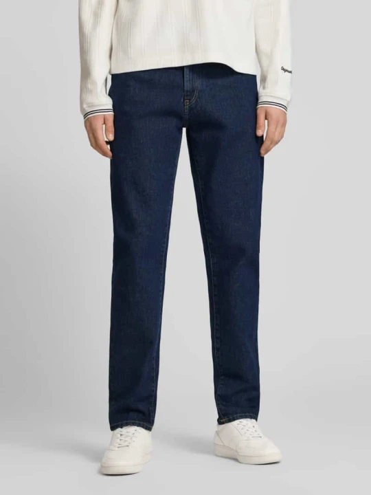 Zdjęcie produktu Jeans o kroju straight fit w stylu 5-kieszeniowym model 'COSMOS' Edwin Ciemnoniebieski