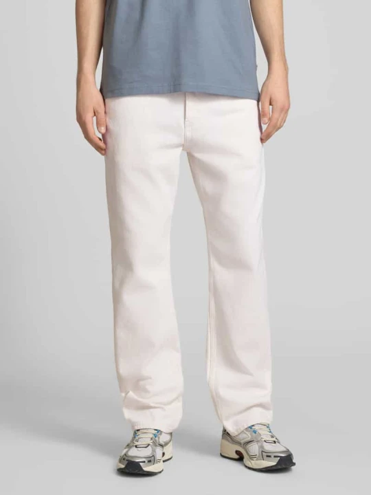 Zdjęcie produktu Jeans o kroju straight fit z czystej bawełny model 'EDGE' Only & Sons Biały