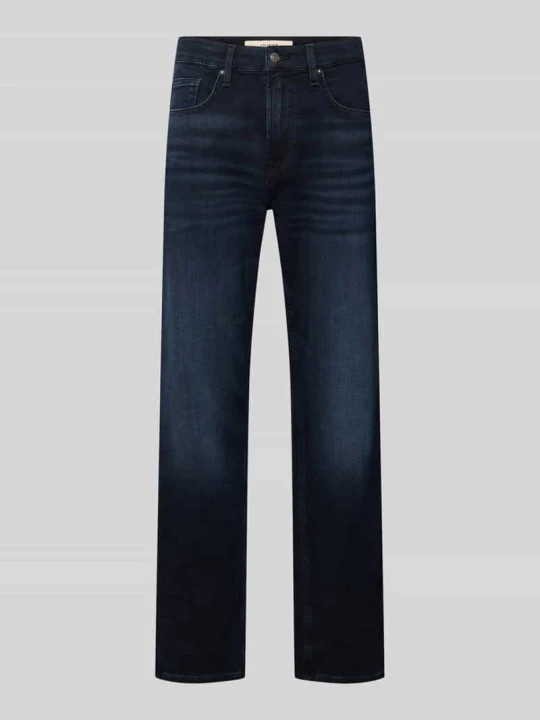 Zdjęcie produktu Jeans o kroju straight fit z elastycznej mieszanki bawełny model 'RODEO' Guess Jeansowy niebieski
