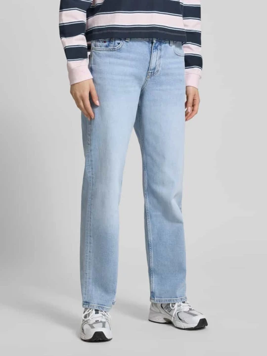 Zdjęcie produktu Jeans o kroju straight fit z mieszanki bawełny i lyocellu model 'SOPHIE' Tommy Jeans Jeansowy niebieski
