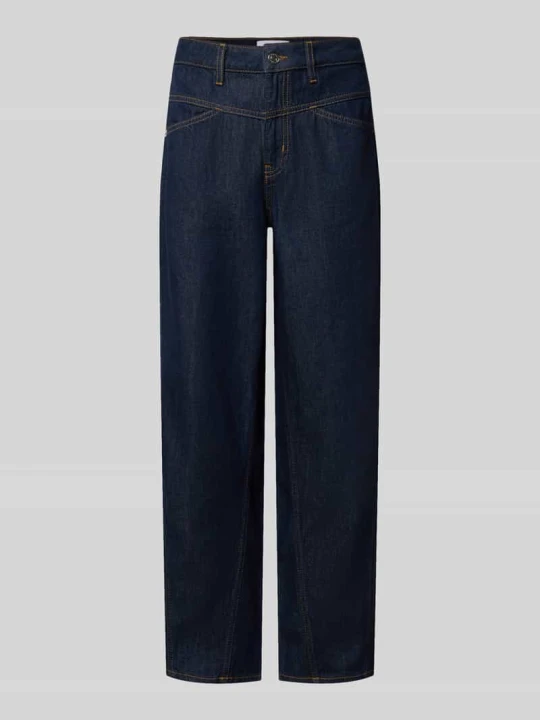 Zdjęcie produktu Jeans o kroju straight fit z zapięciem na guzik comma Jeansowy niebieski