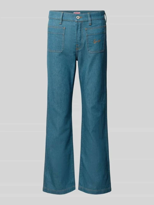 Zdjęcie produktu Jeans o rozkloszowanym kroju z domieszką lnu Kenzo Niebieski