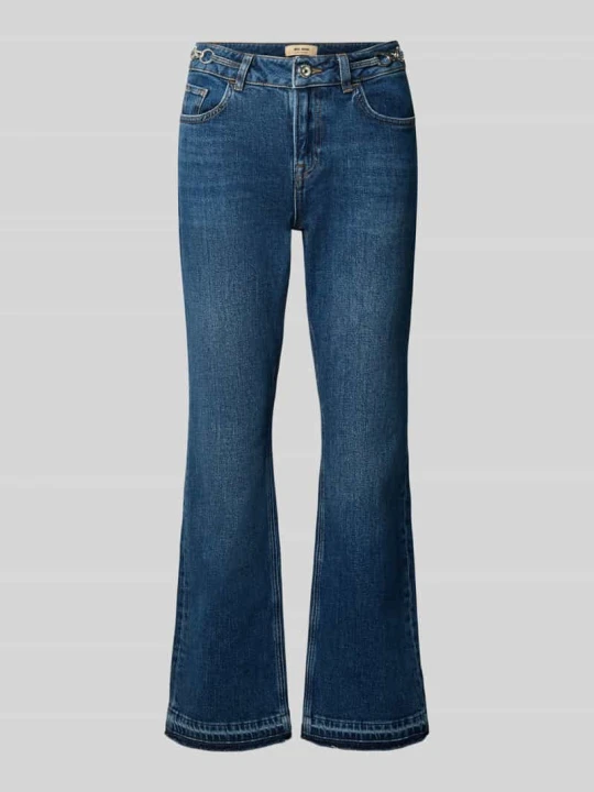 Zdjęcie produktu Jeans o rozkloszowanym kroju z elastycznej mieszanki bawełny model 'Ashley' MOS MOSH Jeansowy niebieski
