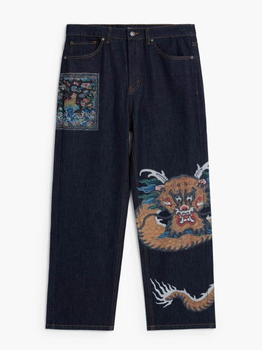 Zdjęcie produktu JEANS Z NADRUKIEM Desigual niebieski
