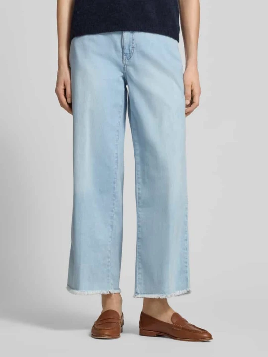 Zdjęcie produktu Jeansowa kulota o kroju wide fit z mieszanki bawełny model 'DREAM' MAC Jasnoniebieski