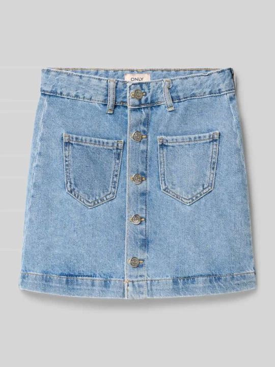 Zdjęcie produktu jeansowa spódnica mini z czystej bawełny model 'AMAZING' Only Jasnoniebieski