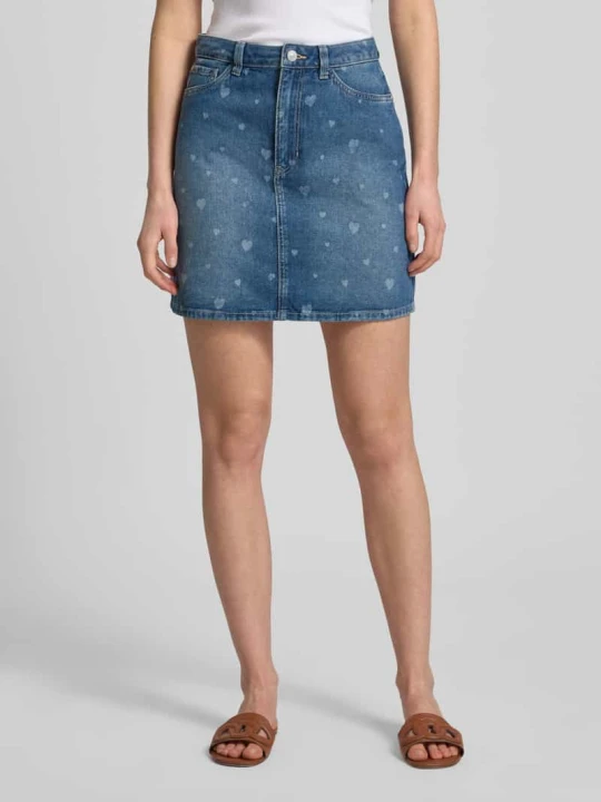 Zdjęcie produktu Jeansowa spódnica mini z czystej bawełny Tom Tailor Jeansowy niebieski