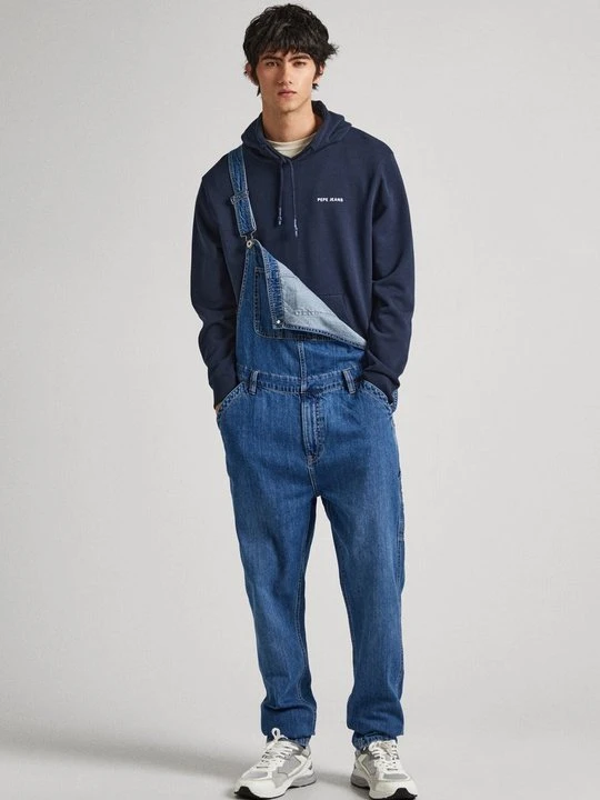 Zdjęcie produktu Jeansowe ogrodniczki Pepe Jeans ciemnoniebieski