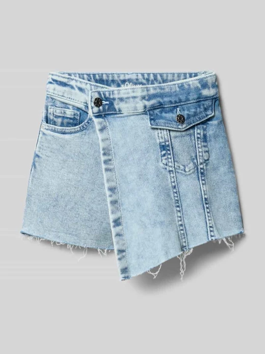 Zdjęcie produktu Jeansowy skort o kroju regular fit z mieszanki bawełny s.Oliver Niebieski
