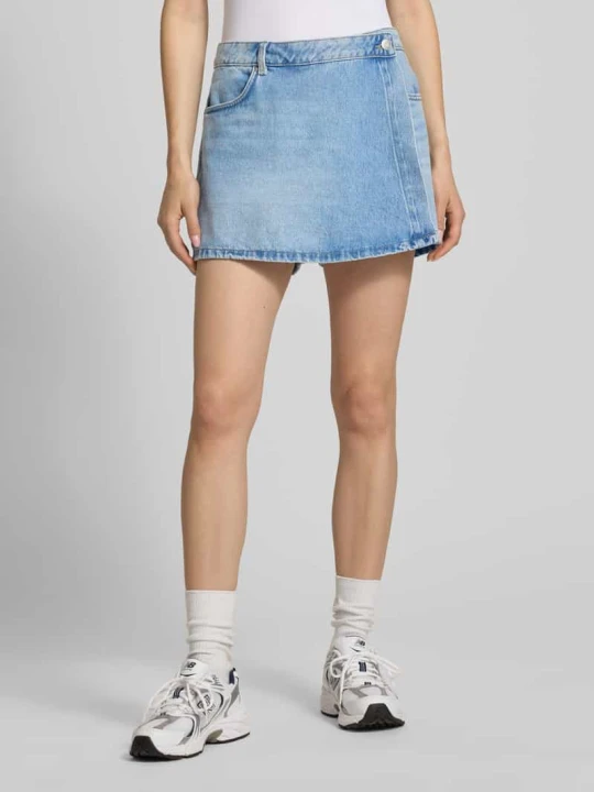 Zdjęcie produktu Jeansowy skort w jasnoniebieskim spraniu REVIEW