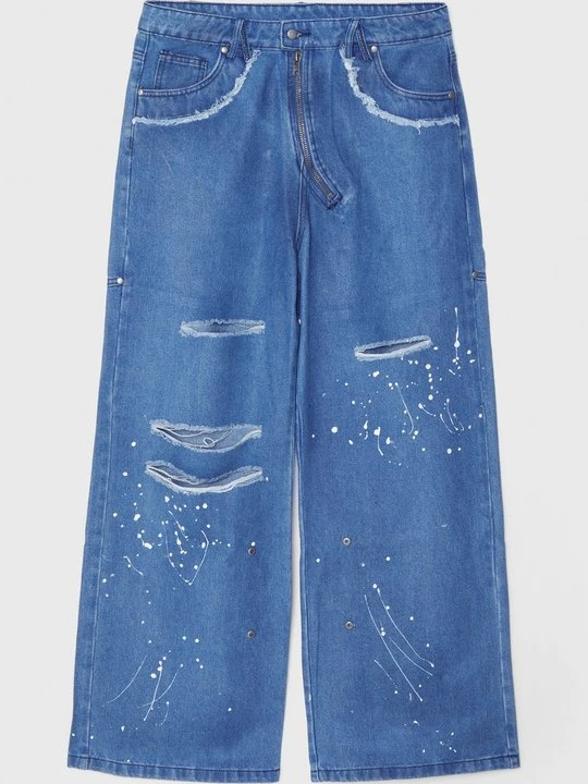 Zdjęcie produktu Jeansy baggy Atelier De Roupa niebieski denim