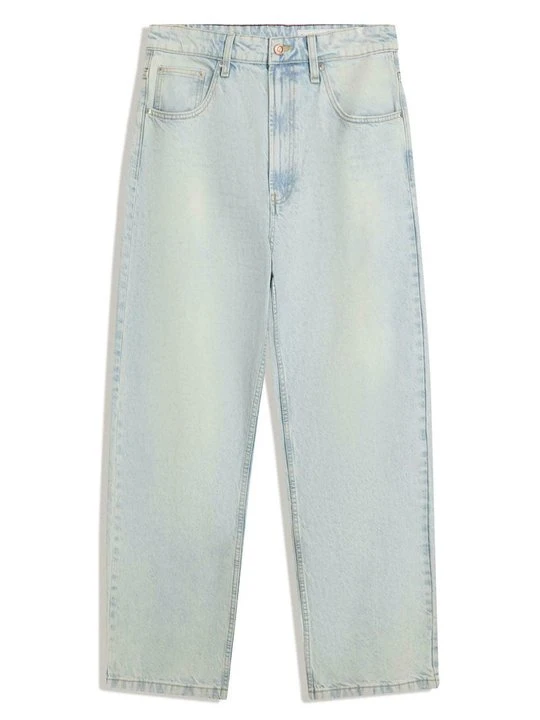 Zdjęcie produktu Jeansy baggy Bershka jasnoniebieski