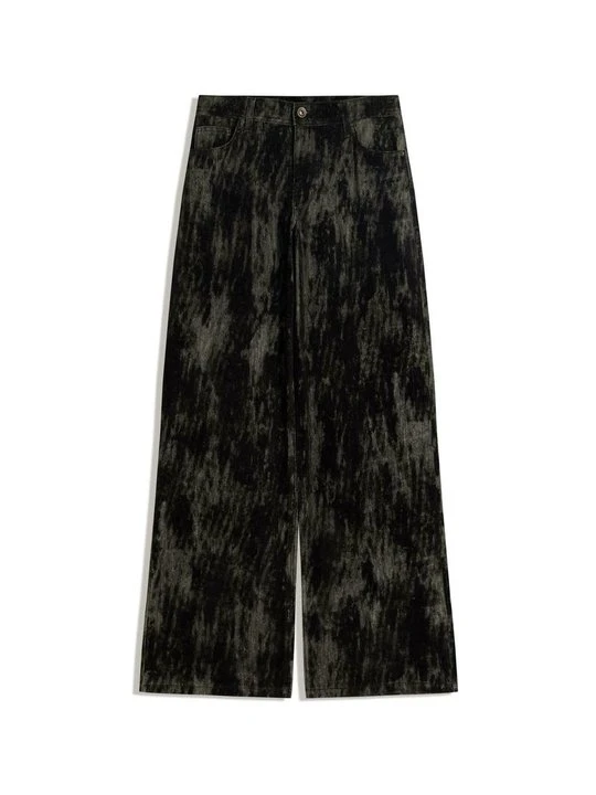 Zdjęcie produktu Jeansy baggy Bershka ciemnozielony