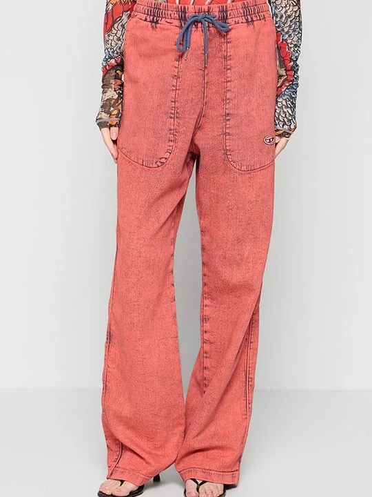 Zdjęcie produktu Jeansy baggy Diesel pomarańczowy
