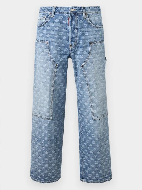 Zdjęcie produktu Jeansy baggy Dsquared2 niebieski denim