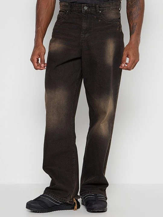 Zdjęcie produktu Jeansy baggy FAVELA brązowy