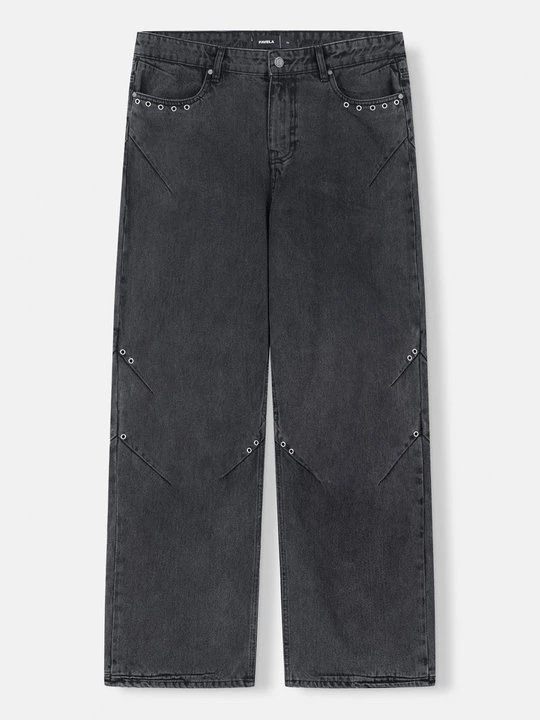 Zdjęcie produktu Jeansy baggy FAVELA czarny