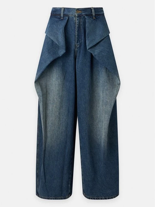 Zdjęcie produktu Jeansy baggy Feng Chen Wang granatowy