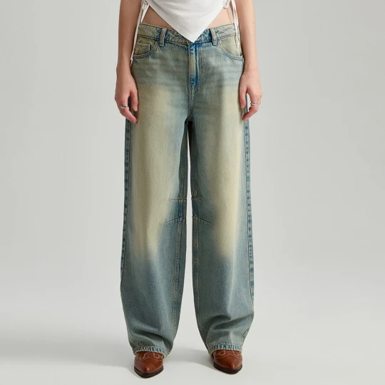 Zdjęcie produktu Jeansy baggy fit mid waist jasnoniebieskie House