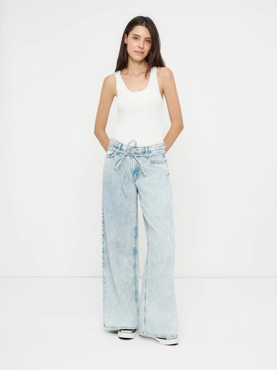 Zdjęcie produktu Jeansy baggy GAP fioletowy