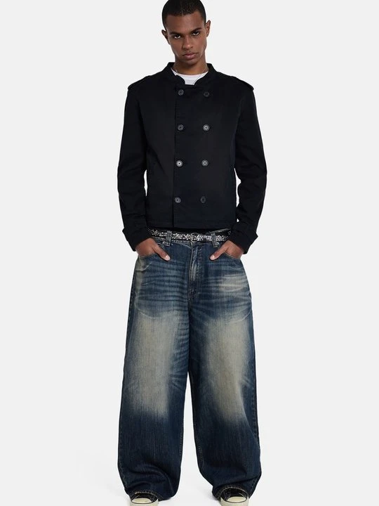 Zdjęcie produktu Jeansy baggy Jaded London niebieski denim