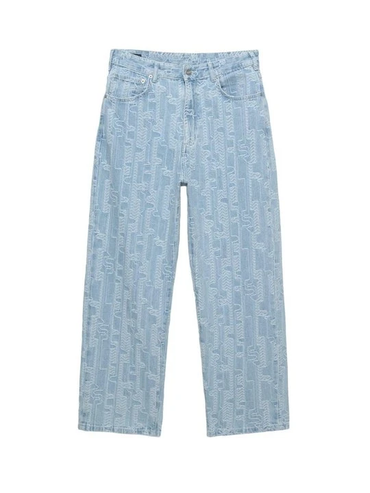 Zdjęcie produktu Jeansy baggy PULL&BEAR jasnoniebieski denim