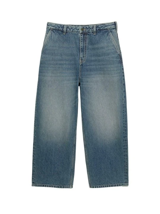 Zdjęcie produktu Jeansy baggy PULL&BEAR niebieski denim