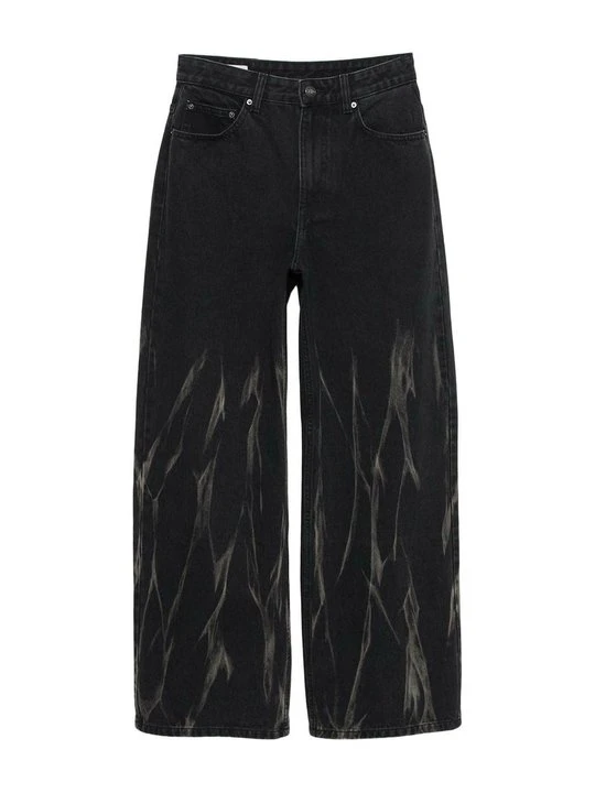 Zdjęcie produktu Jeansy baggy PULL&BEAR czarny
