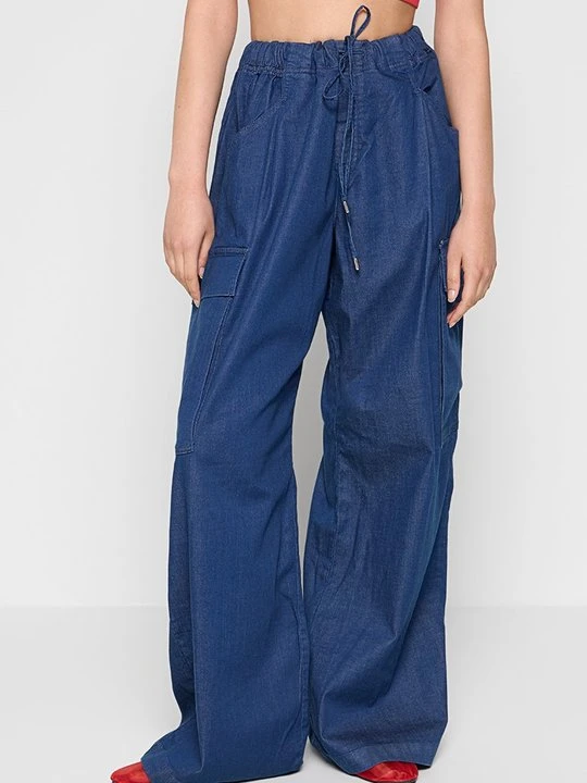 Zdjęcie produktu Jeansy baggy Replay granatowy