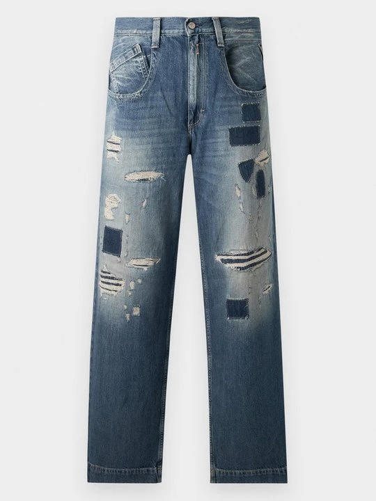 Zdjęcie produktu Jeansy baggy Replay niebieski denim