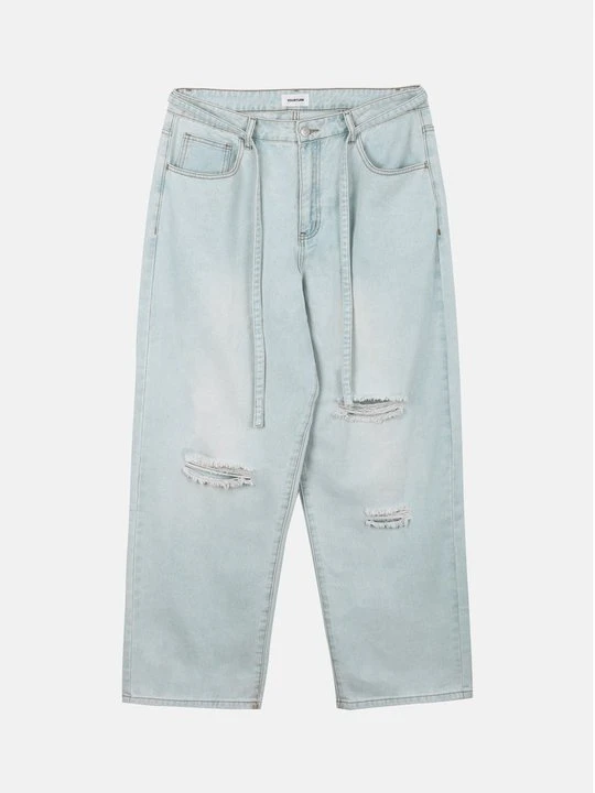 Zdjęcie produktu Jeansy baggy YOURTURN By Zalando jasnoniebieski denim