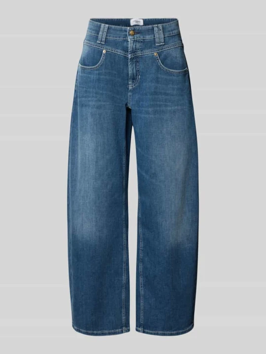 Zdjęcie produktu Jeansy barrel o kroju regular fit z mieszanki bawełny model 'ODELE' CAMBIO Niebieski