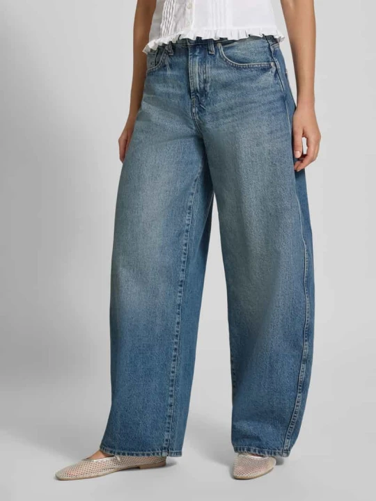 Zdjęcie produktu Jeansy Barrel z czystej bawełny model 'TAYLOR' Only Jeansowy niebieski