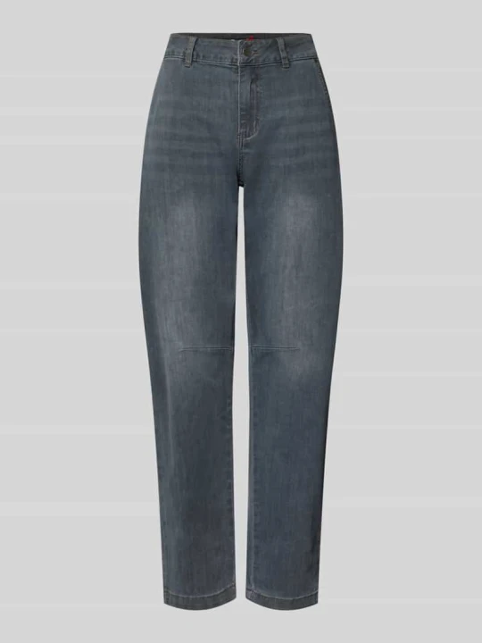 Zdjęcie produktu Jeansy barrel z mieszanka bawełny, krój relaxed fit model 'Barrel long' Buena Vista Średnioszary