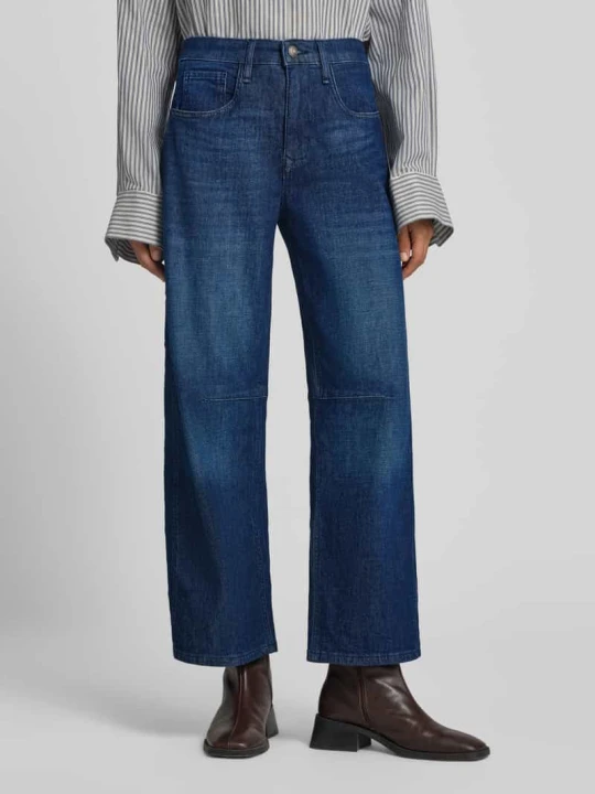 Zdjęcie produktu Jeansy barrel z mieszanka bawełny model 'OHIO' MAC Ciemnoniebieski