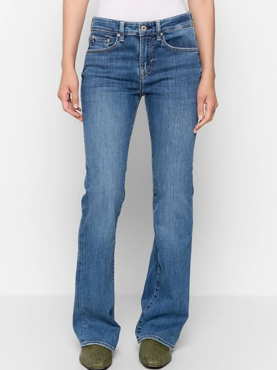 Zdjęcie produktu Jeansy Bootcut Ag Jeans ciemnoniebieski