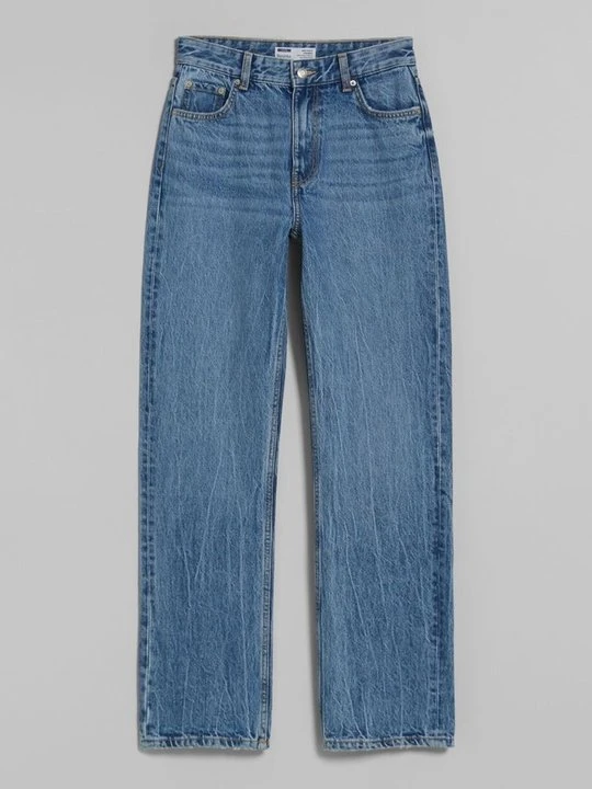 Zdjęcie produktu Jeansy Bootcut Bershka niebieski denim