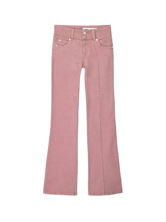 Zdjęcie produktu Jeansy Bootcut Bershka jasnoróżowy