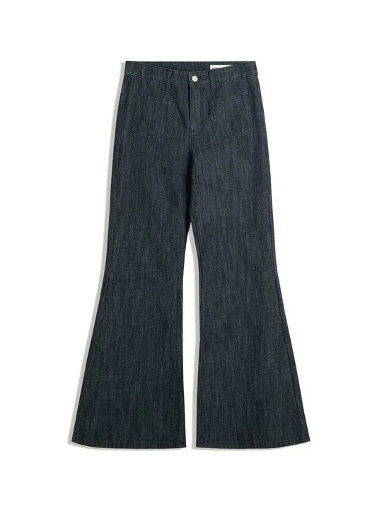 Zdjęcie produktu Jeansy Bootcut Bershka błękit królewski