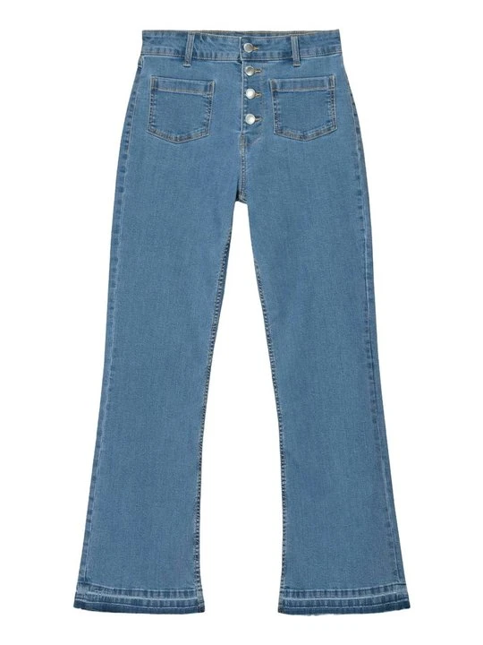Zdjęcie produktu Jeansy Bootcut Bershka jasnoniebieski denim