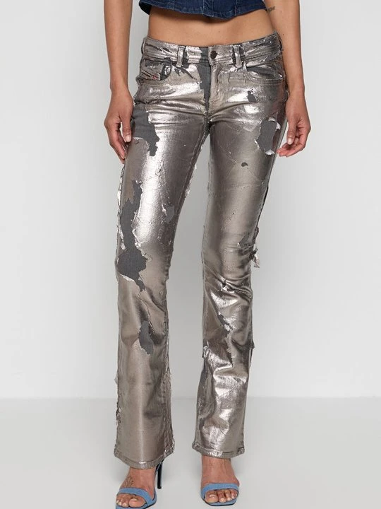 Zdjęcie produktu Jeansy Bootcut Diesel srebrny