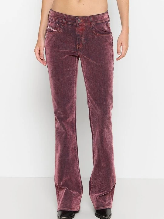 Zdjęcie produktu Jeansy Bootcut Diesel ciemnoczerwony