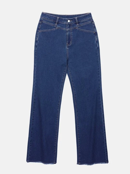 Zdjęcie produktu Jeansy Bootcut Even&Odd Tall By Zalando ciemnoniebieski