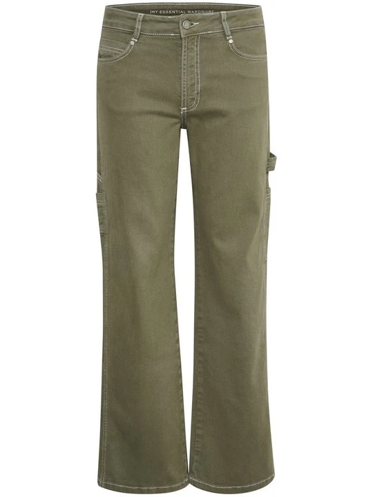 Zdjęcie produktu Jeansy Bootcut My Essential Wardrobe oliwkowy