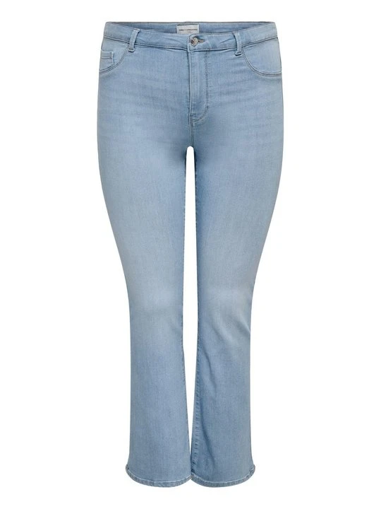 Zdjęcie produktu Jeansy Bootcut ONLY Carmakoma jasnoniebieski denim