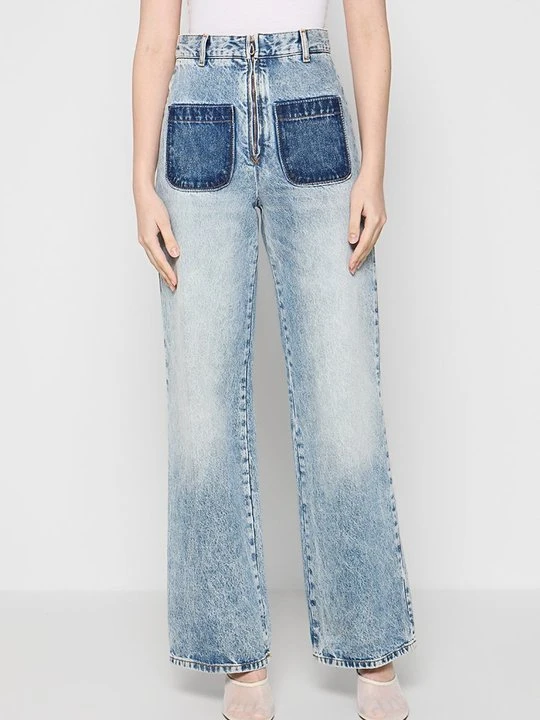 Zdjęcie produktu Wide leg Sandro jasnoniebieski