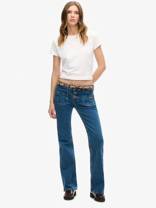 Zdjęcie produktu Jeansy Bootcut Superdry granatowy