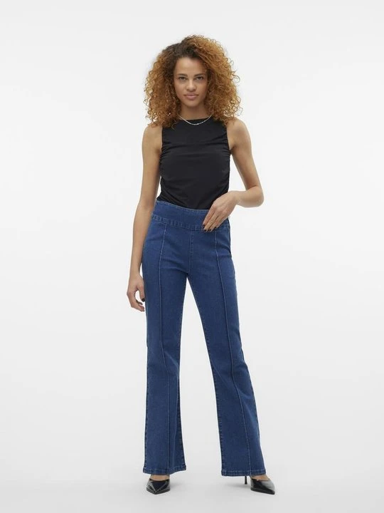 Zdjęcie produktu Jeansy Bootcut Vero Moda ciemnoniebieski