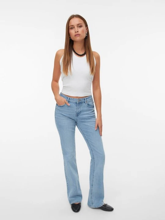 Zdjęcie produktu Jeansy Bootcut Vero Moda jasnoniebieski denim
