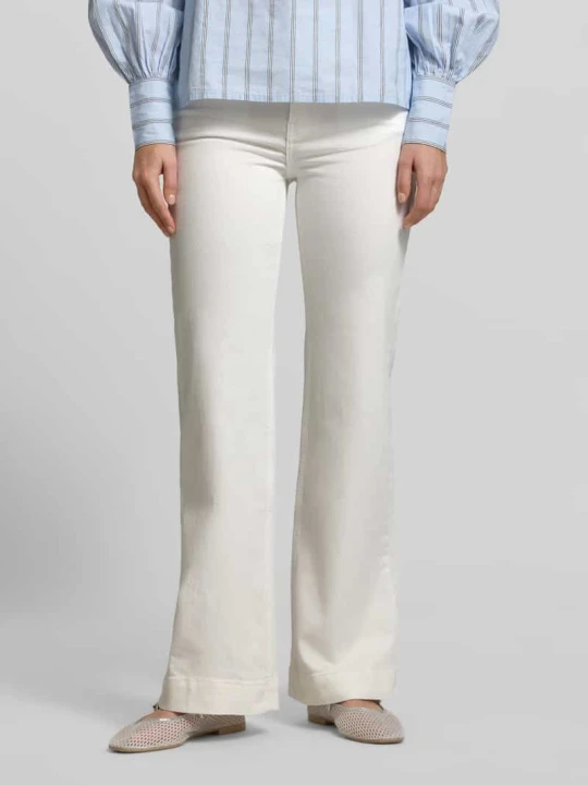 Zdjęcie produktu Jeansy bootcut w kroju 5 kieszeni Stefanel Biały